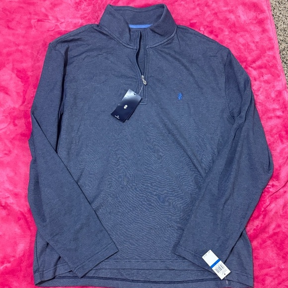 Izod Navy Blue Lightweight Shirt Jacket - Picture 1 of 4